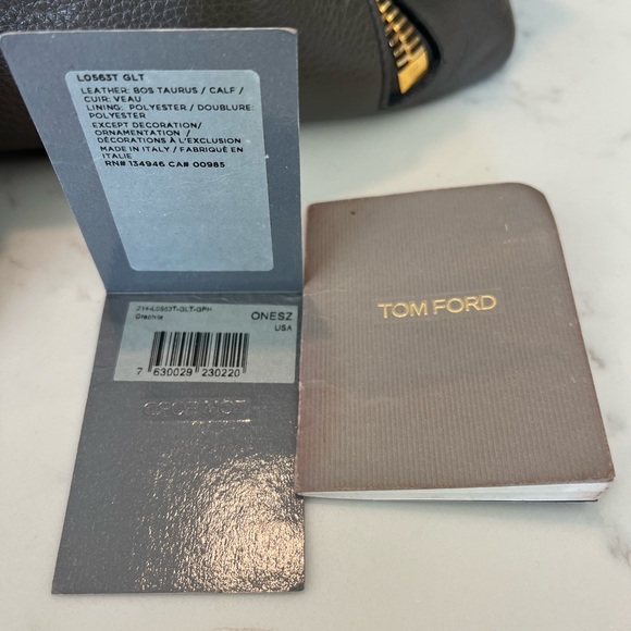 Tom Ford Alix Padlock Shoulder/Tote Bag - Grey - Picture 3 of 9